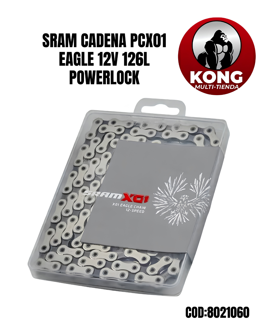 SR CADENA PCX01 EAGLE 12V 126L POWERLOCK - Imagen principal