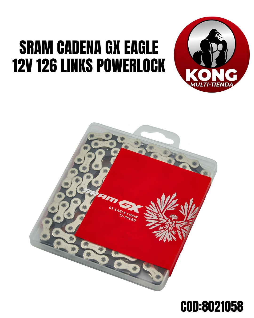SR CADENA PCGX EAGLE 12V 126L POWERLOCK - Imagen principal