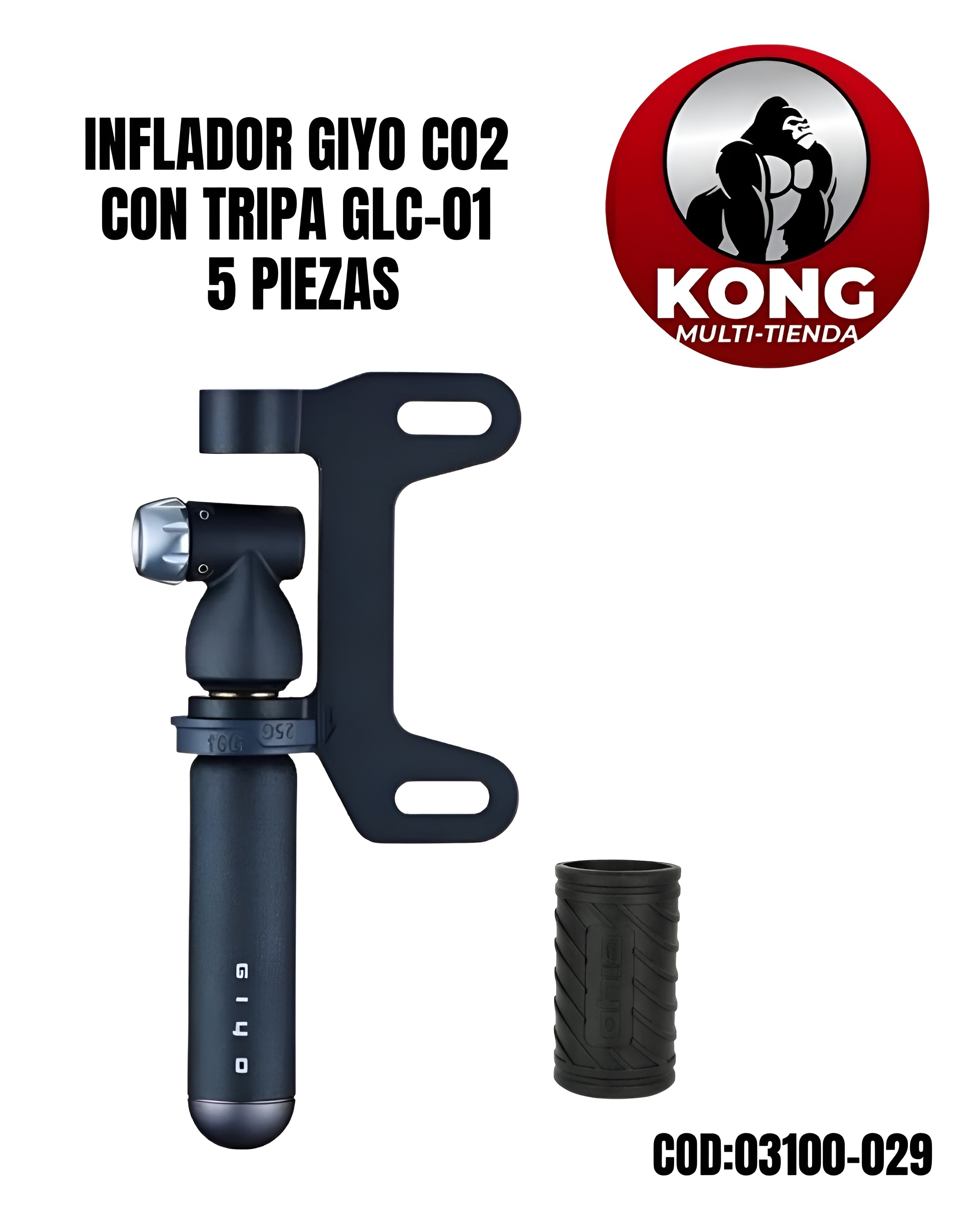 INFLADOR GIYO CO2 CTRIPA GLC-01 5 PIEZAS - Imagen principal