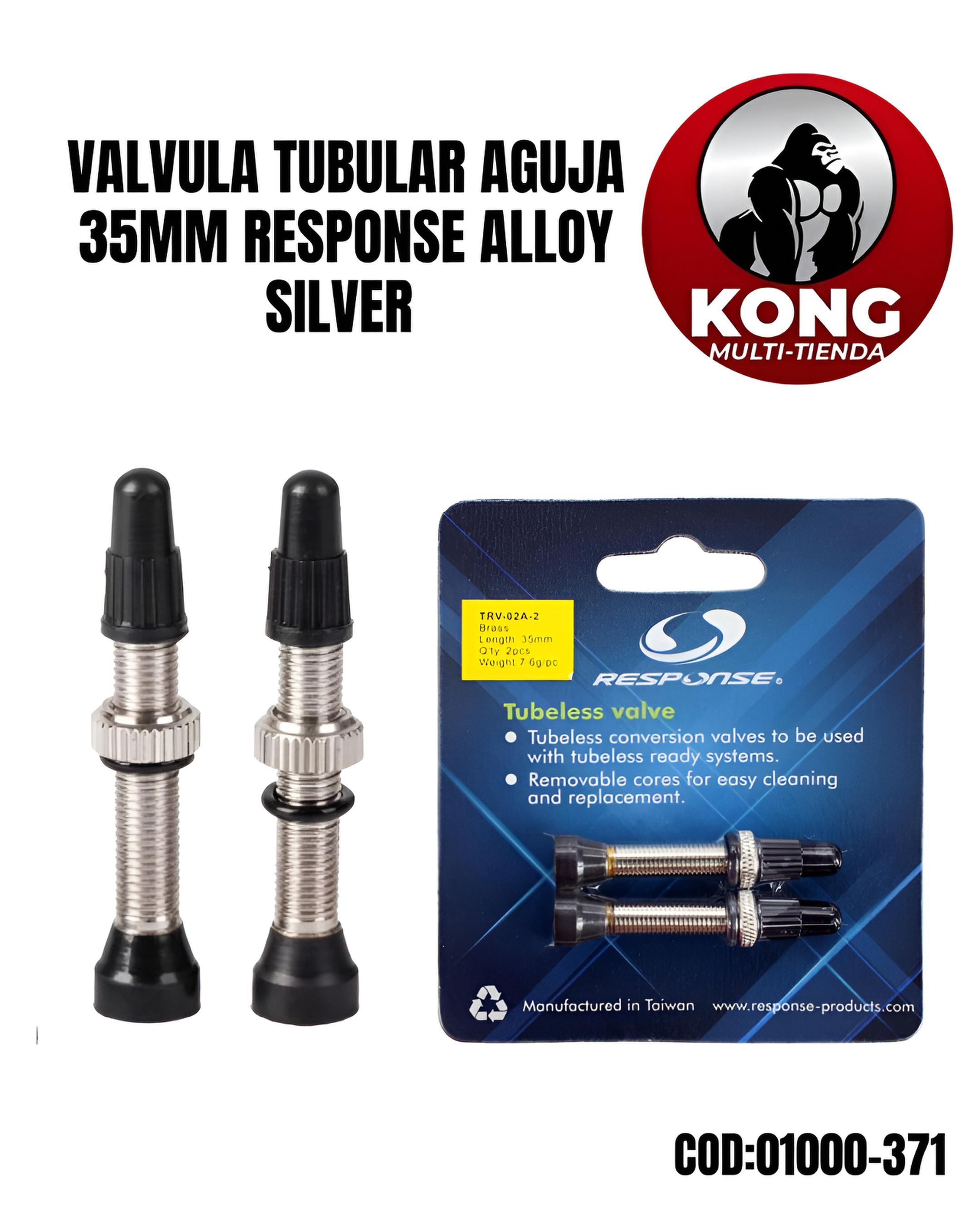 VALVULA TUBULARES AGUJA 35MM RESPONSE TRV-01-2 SILVER 2PCS - Imagen principal