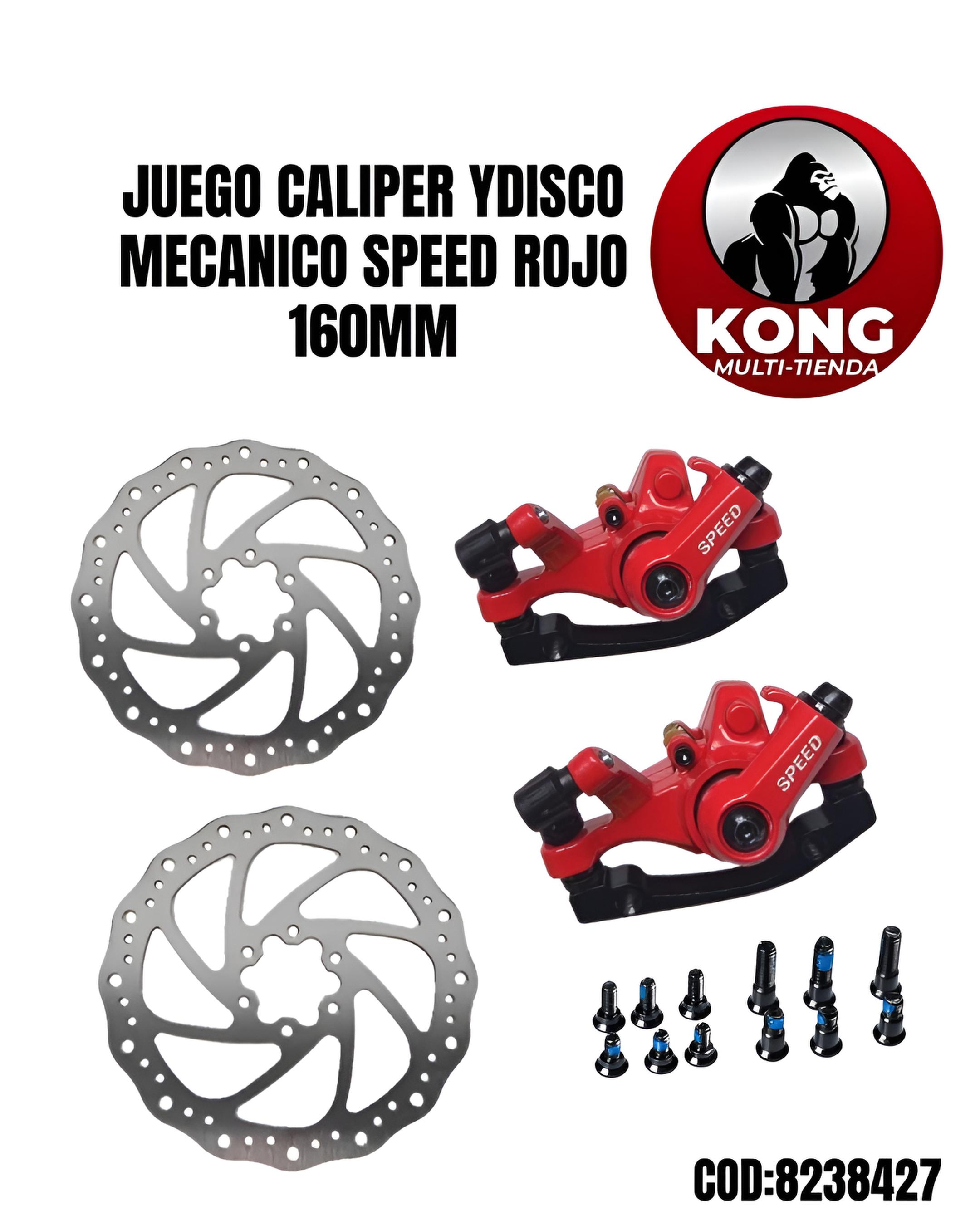 JGO.CALIPERDISCO MEC. SPEED ROJO - Imagen principal