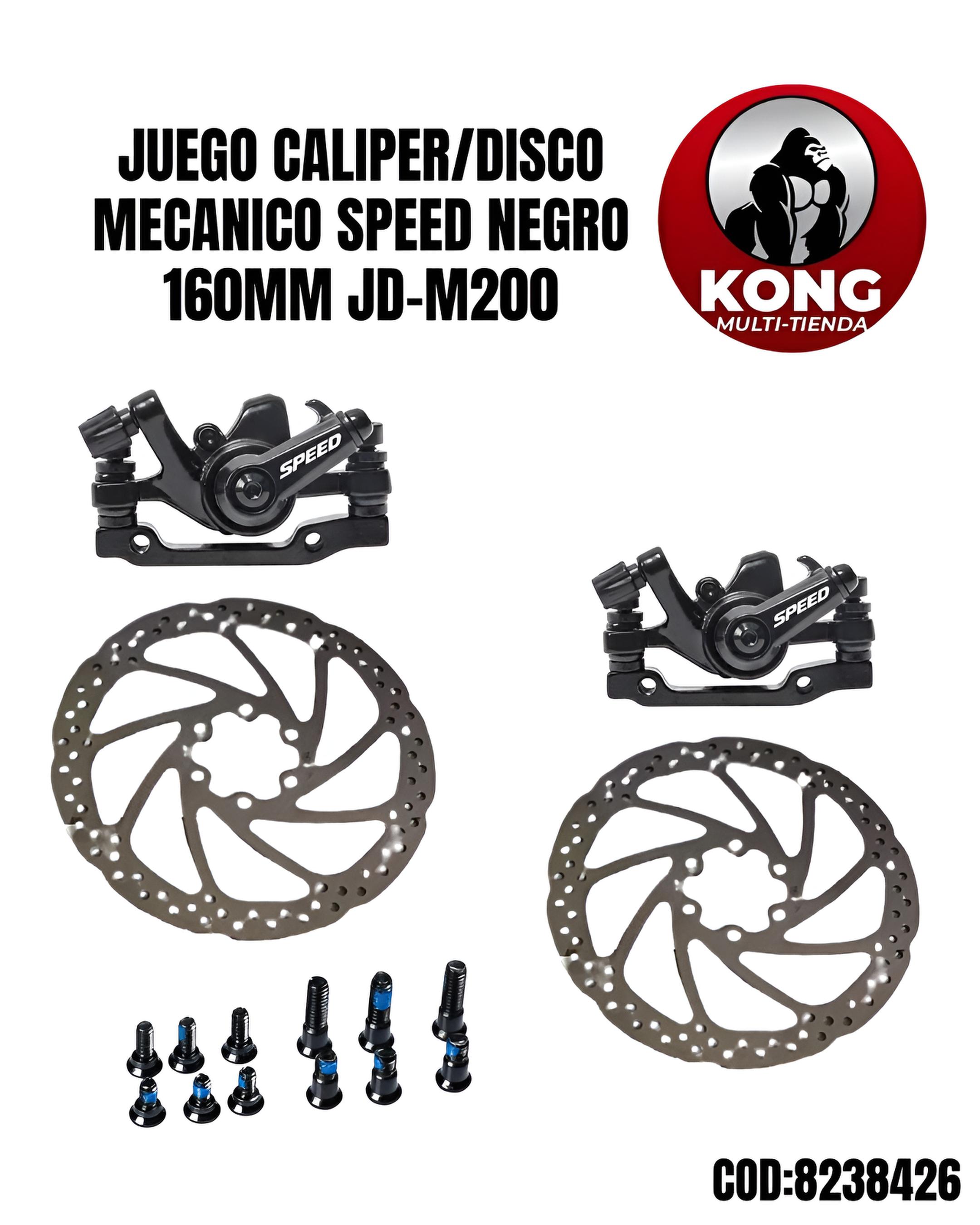 JGO.CALIPERDISCO MEC. SPEED NEG.160MM JD-M200 - Imagen principal