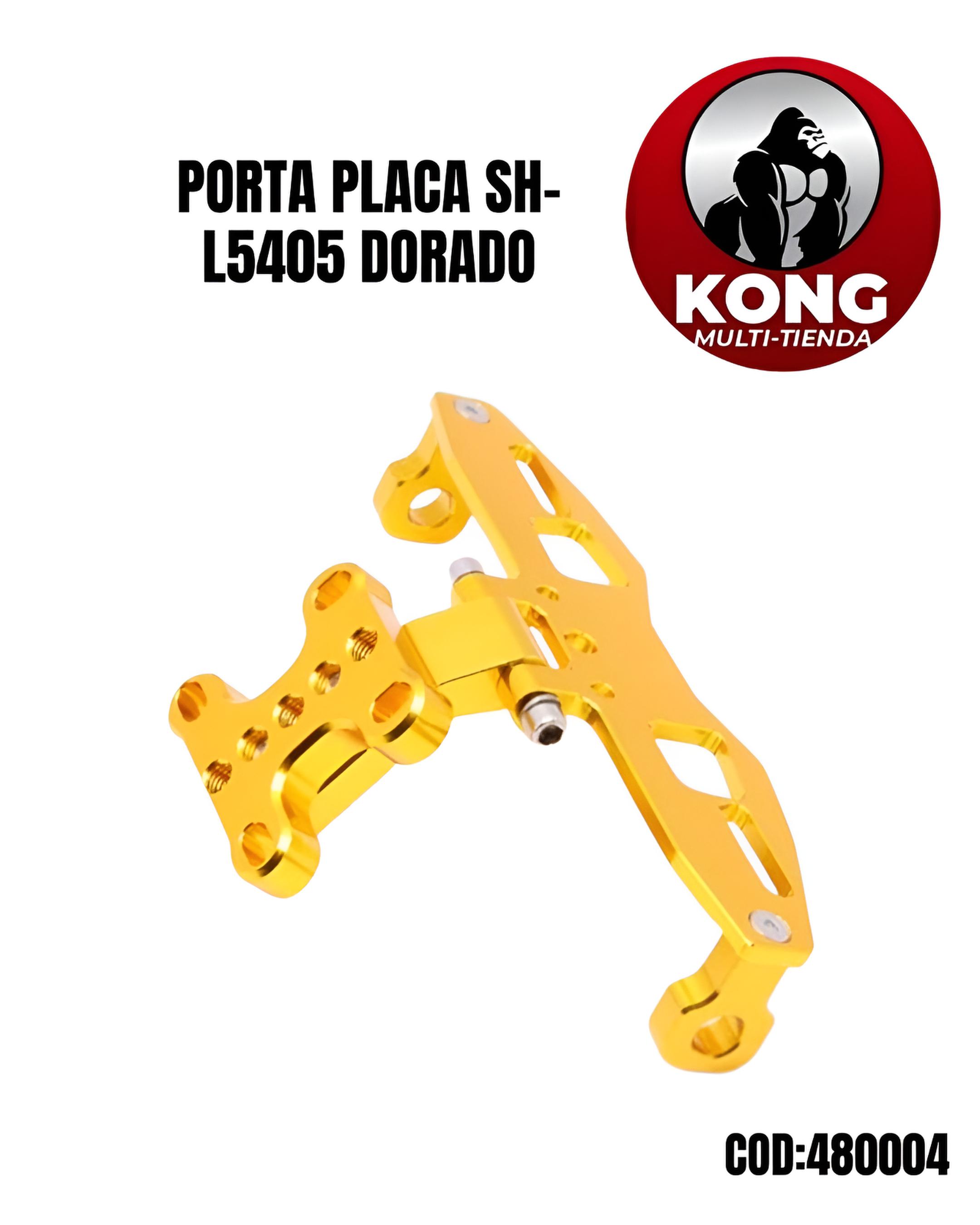 PORTA PLACA SH-L5405 DORADO - Imagen principal