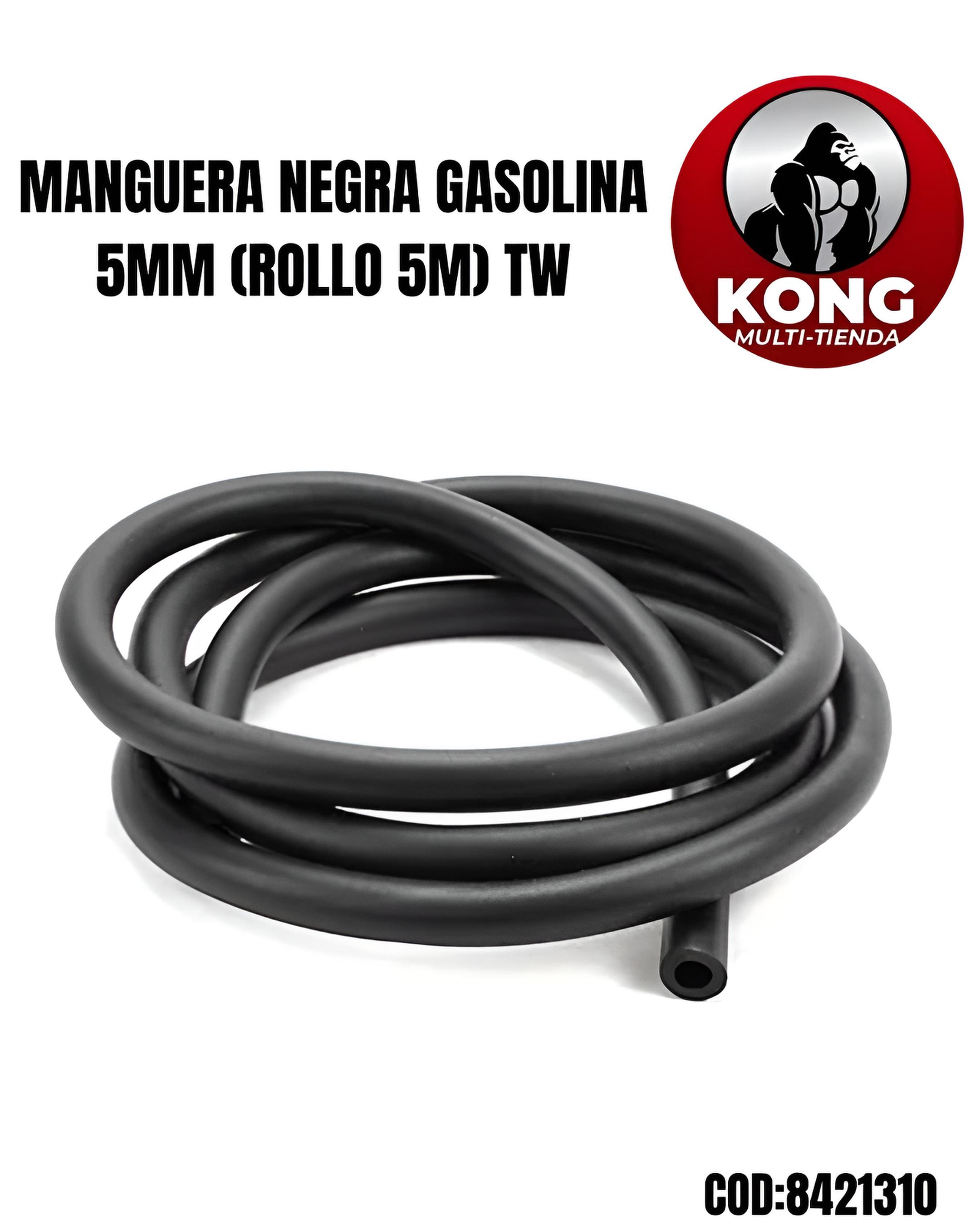 MANGUERA NEGRA GAS 5MM ROLLO 5m TW - Imagen principal