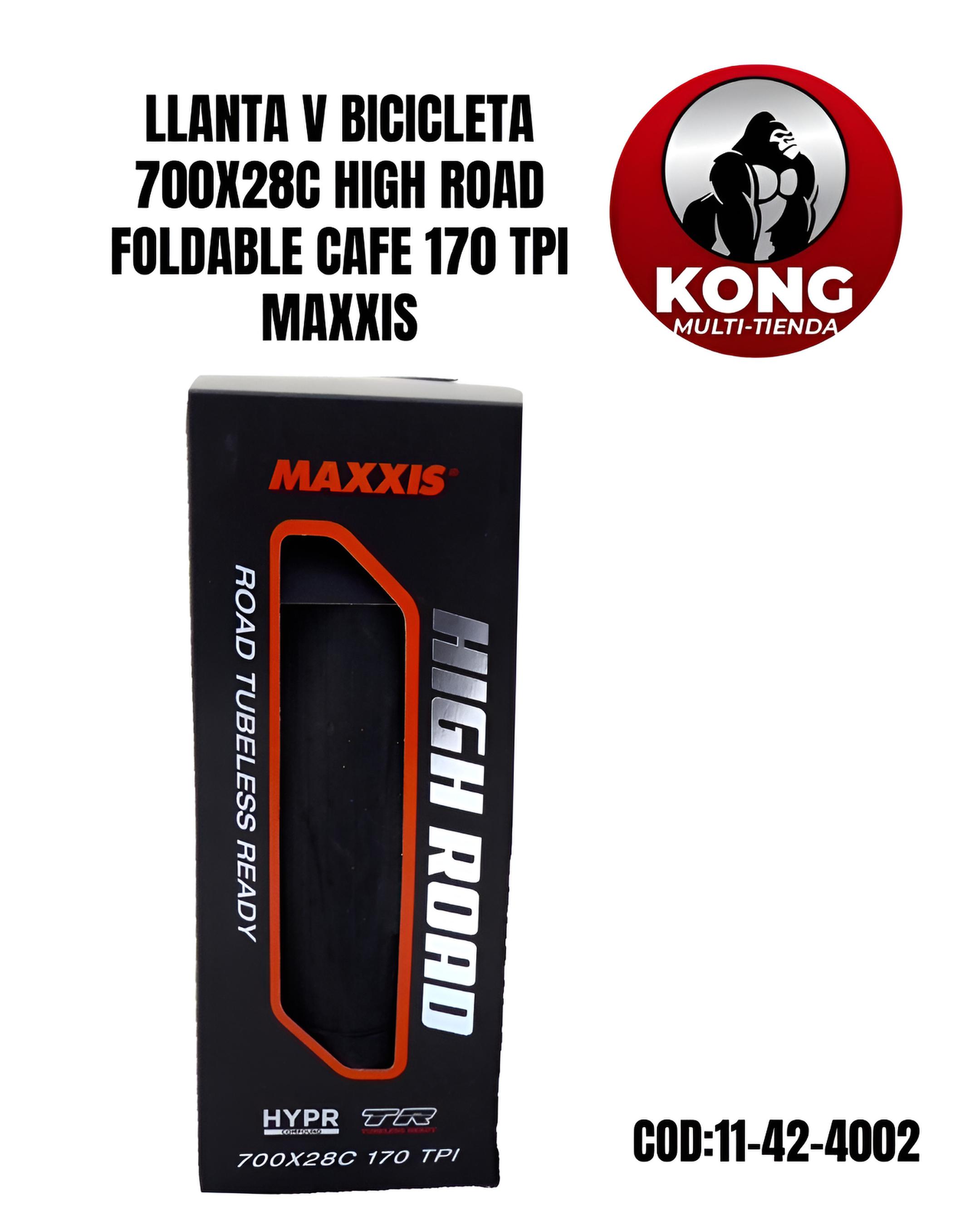 LL V BI 700X28 HIGH ROAD FOLDABLE CAFE 170TPI HYPRK2ONE70TR M228RU MAXXIS - Imagen principal