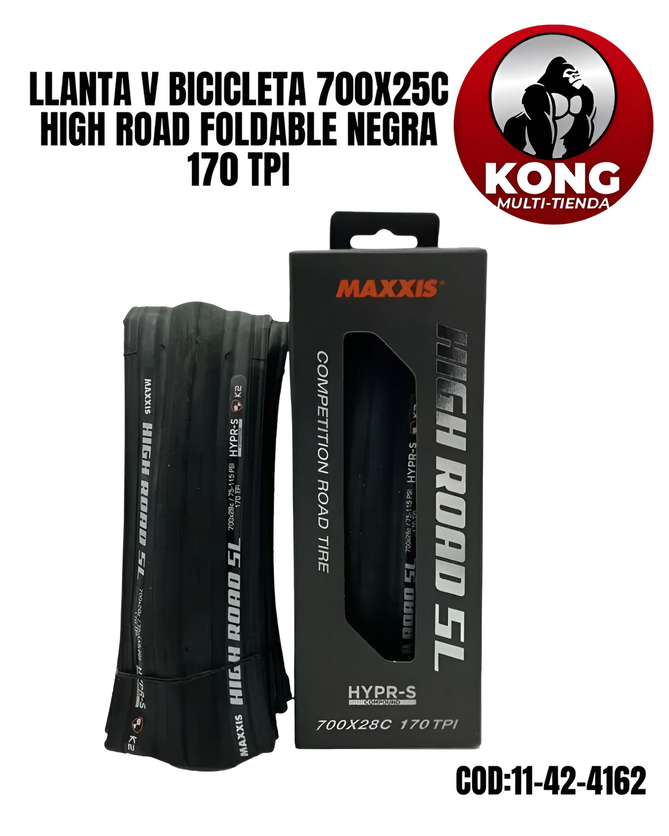 LL V BI 700X25 HIGH ROAD FOLDABLE NEGRA 170TPI HYPR-SK2ONE40TR - Imagen principal