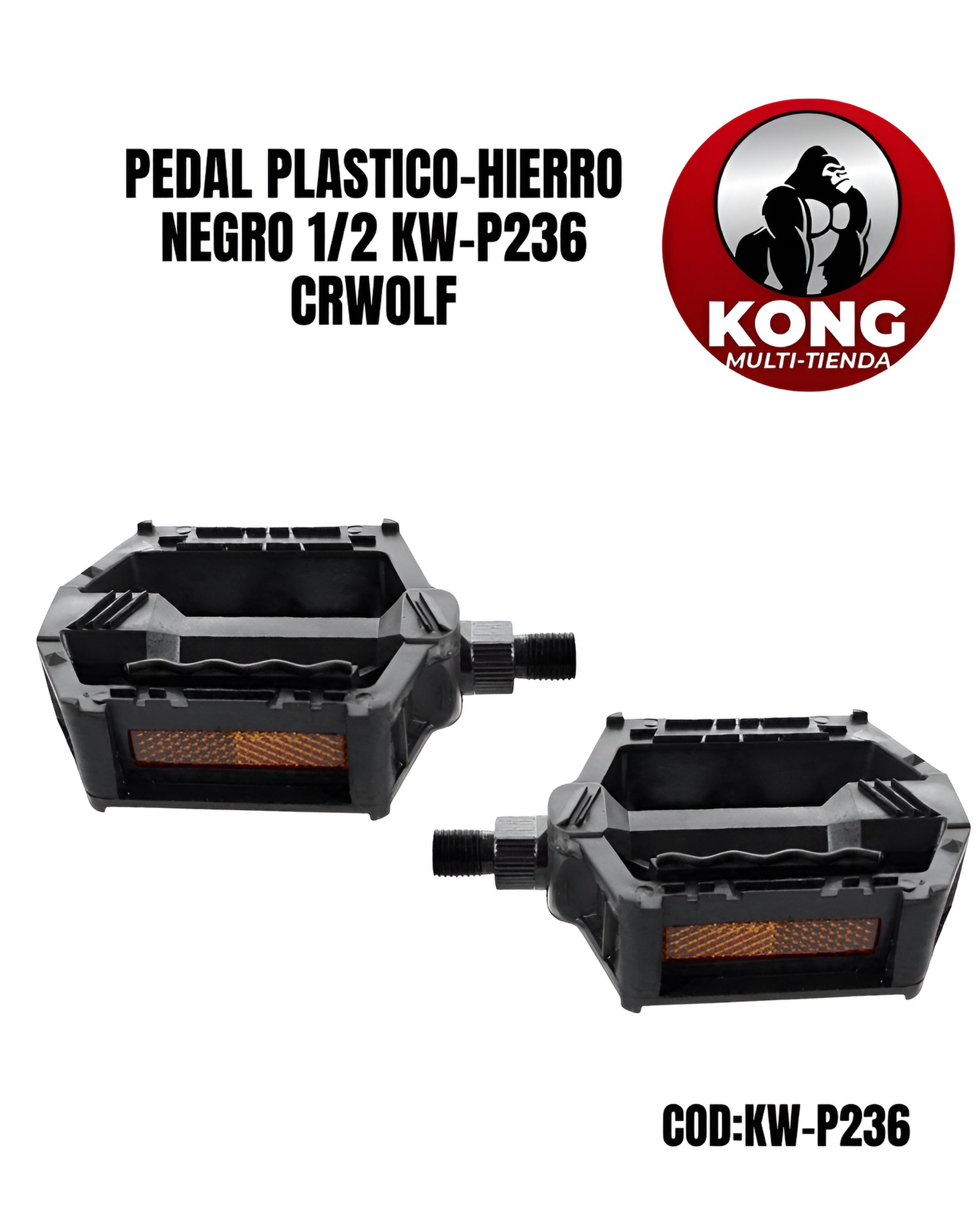 PEDAL PLASTICO-HIERRO NEGRO 12 KW-P236 - Imagen principal