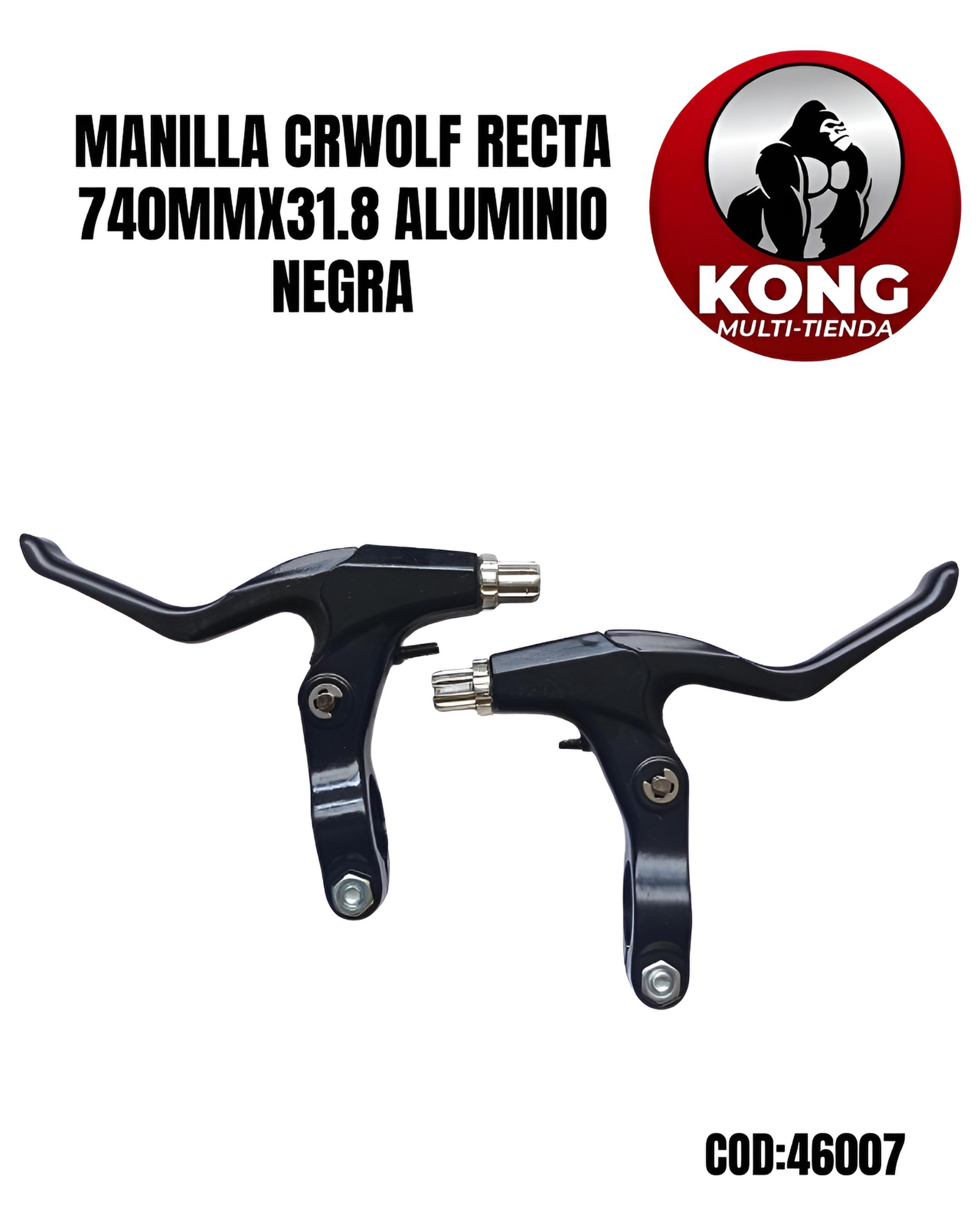MANILLA CR WOLF RECTA 740MMX31.8 ALUMINIO NEGRA - Imagen principal