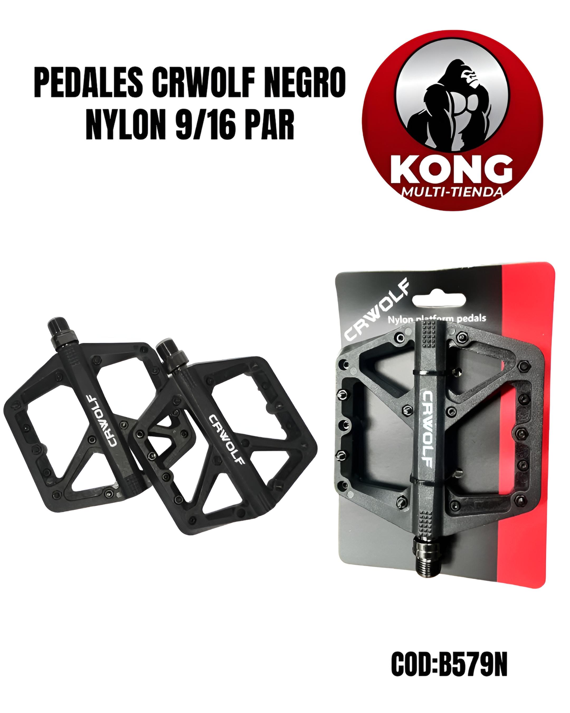 PEDAL CRWOLF NEGRO NYLON 916 - Imagen principal