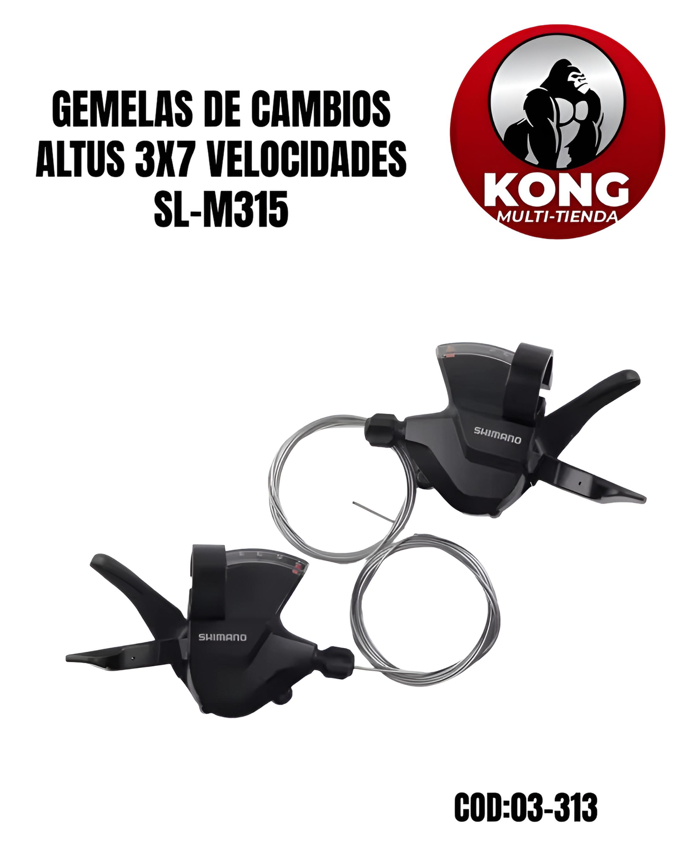 GEMELAS DE CAMBIOS ALTUS 3X7 VEL.SL-M315 - Imagen principal