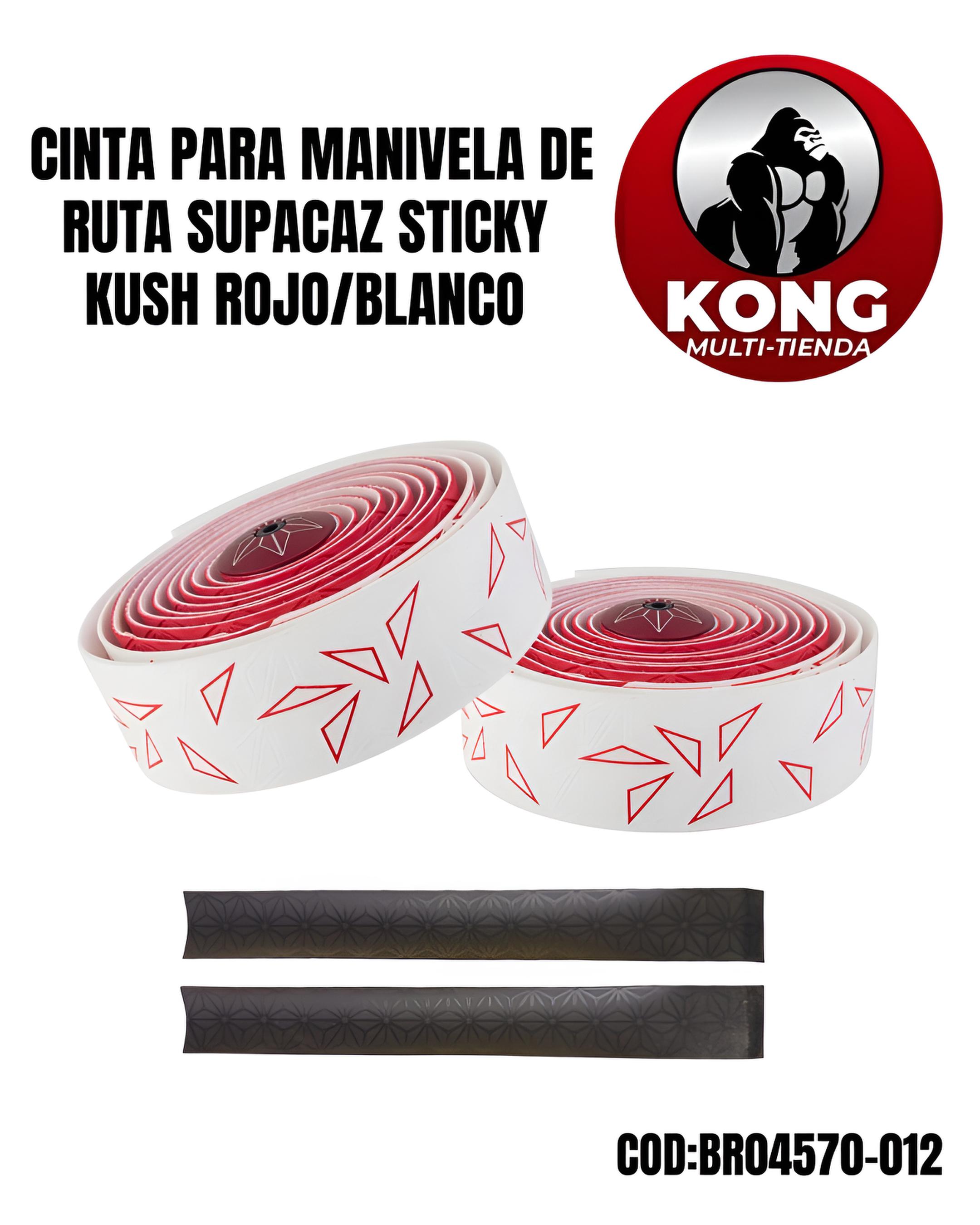 CINTA PMANIVELA DE RUTA SUPACAZ SUPER STICKY KUSH ROJOBLANCO CTAPONES ANOD ROJO - Imagen principal
