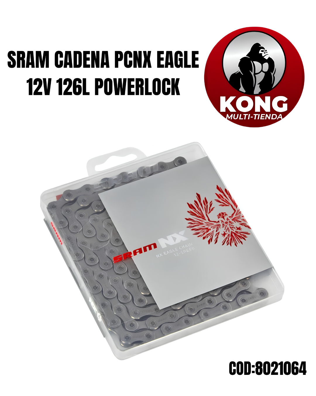 SR CADENA PCNX EAGLE 12V 126L POWERLOCK - Imagen principal