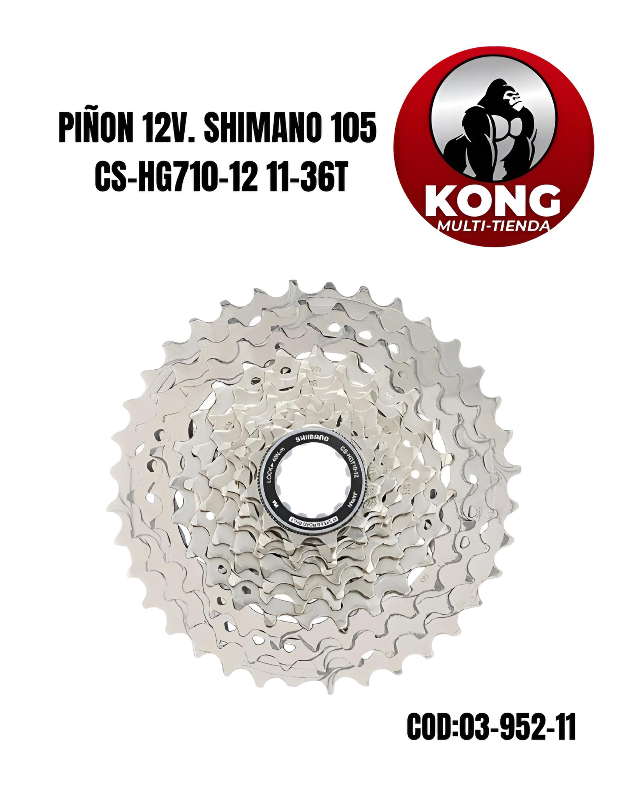 PI&Ntilde;ON 12V. SHIMANO 105 CS-HG710-12 11-36T (C) - Imagen principal