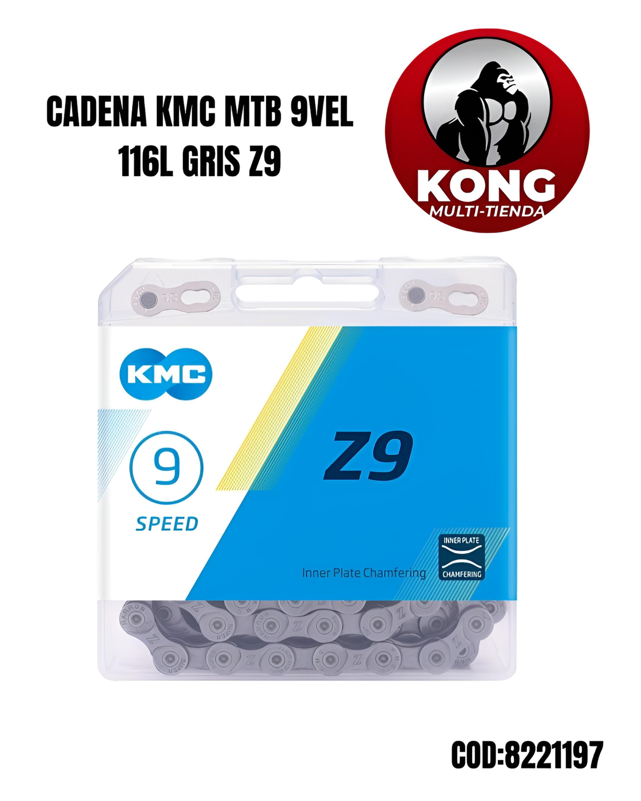 CADENA KMC MTB 9VEL 116L GRIS Z9 - Imagen principal