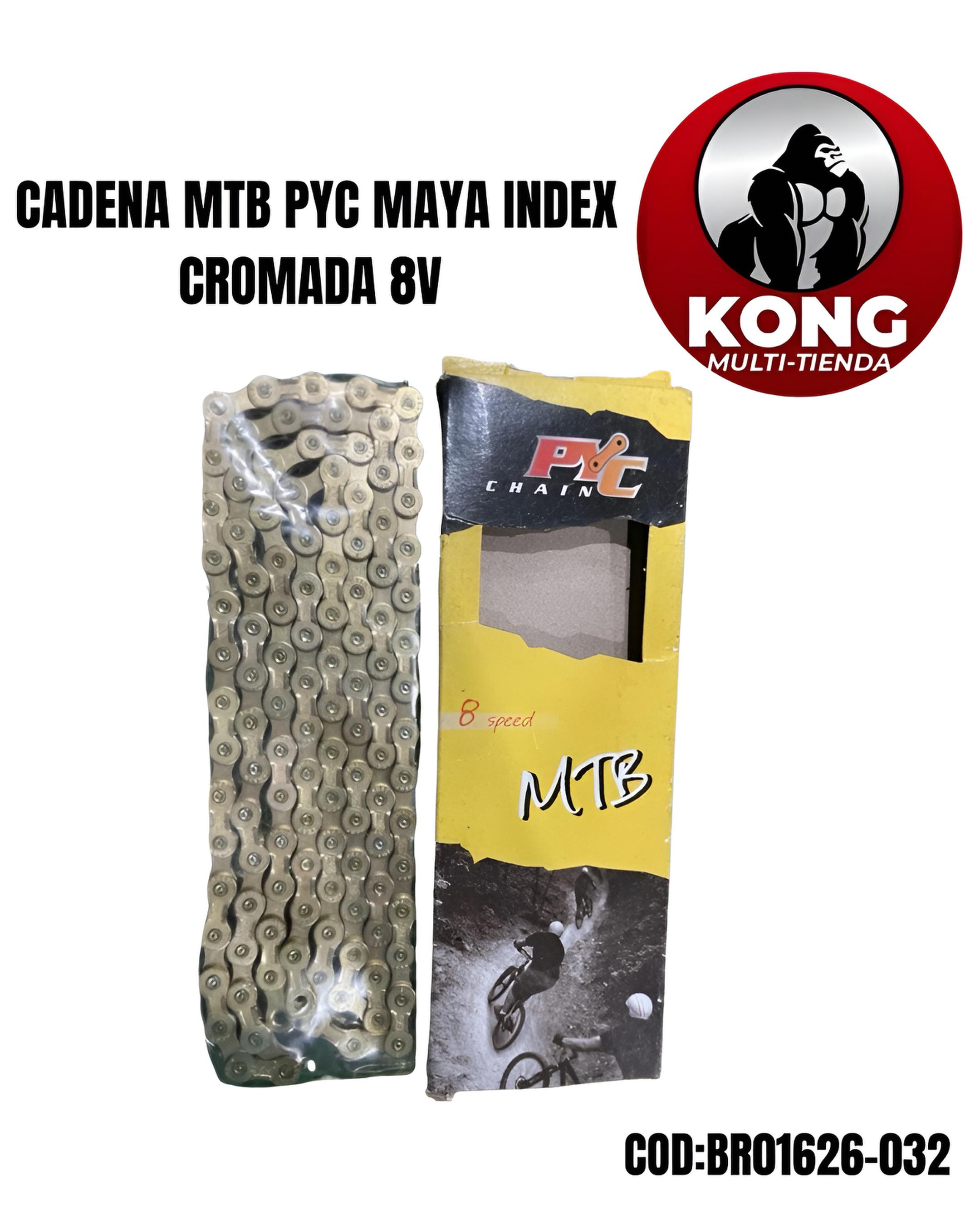 CADENA MTB 116L P8003 PYC MAYA INDEX CROMADA 8VL EN CAJA  - Imagen principal