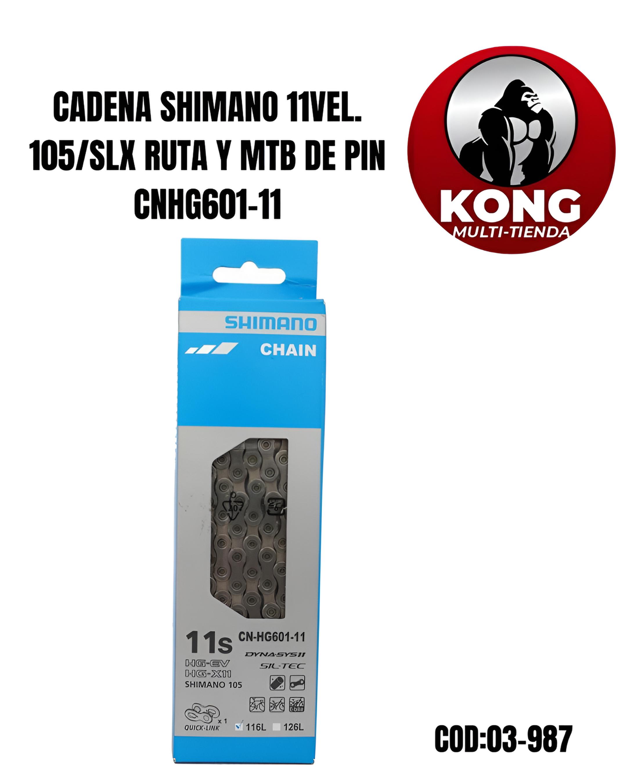 CADENA SHIMANO 11VEL. 105SLX RUTA Y MTB DE PIN CNHG601-11 - Imagen principal