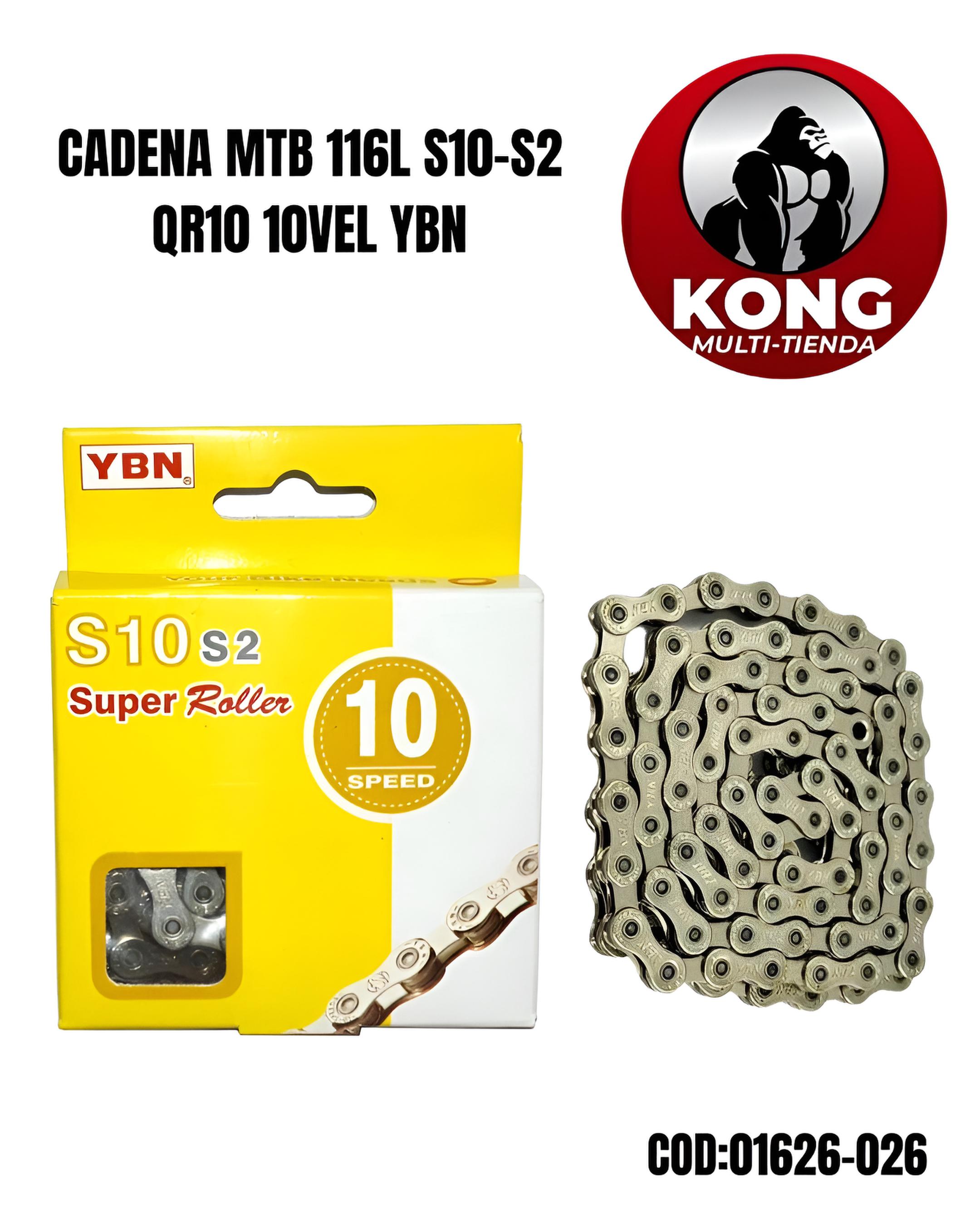 CADENA MTB 116L S10-S2 QR10 10VEL YABAN EN CAJA - Imagen principal