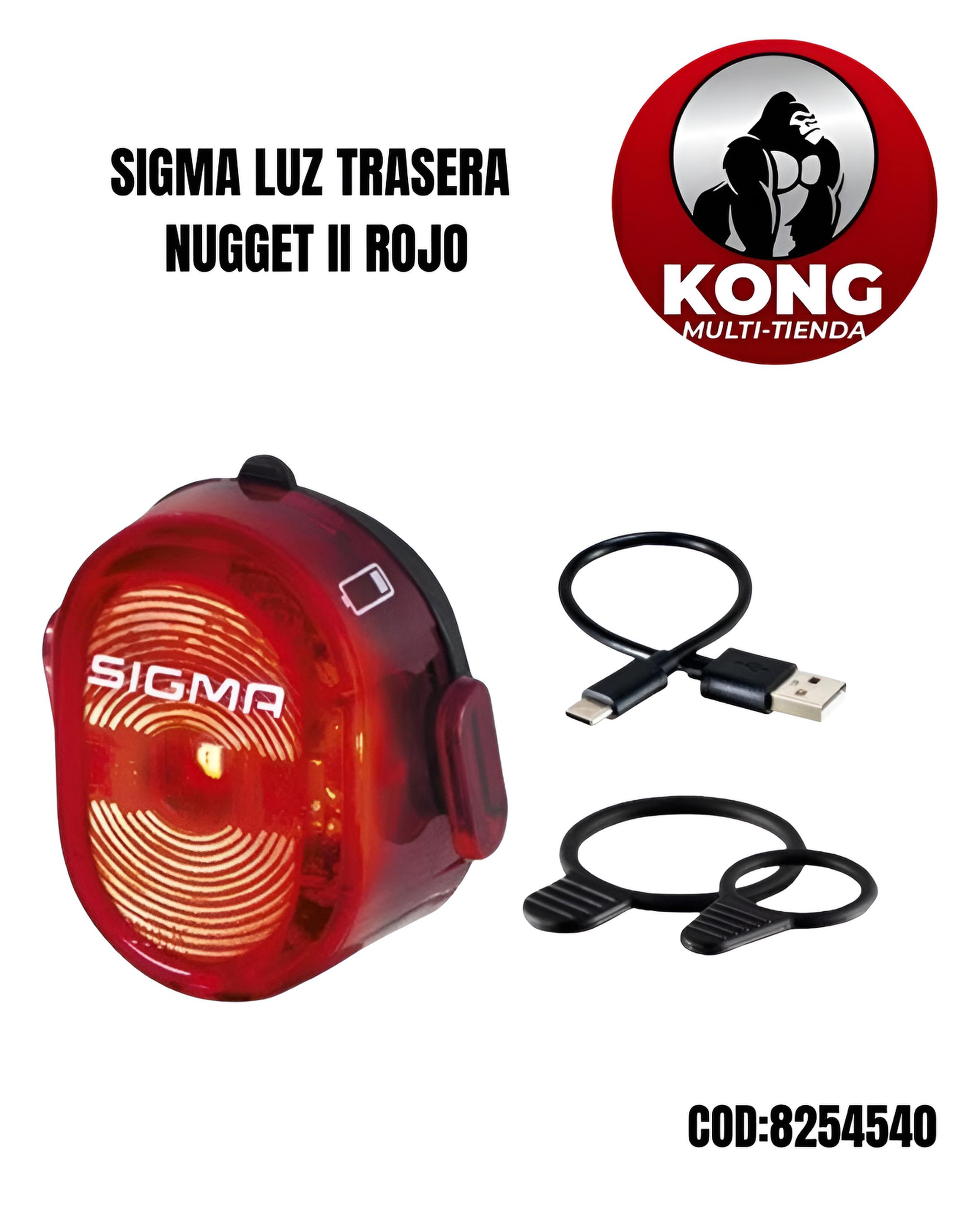 SIGMA LUZ TRASERA NUGGET II ROJO - Imagen principal