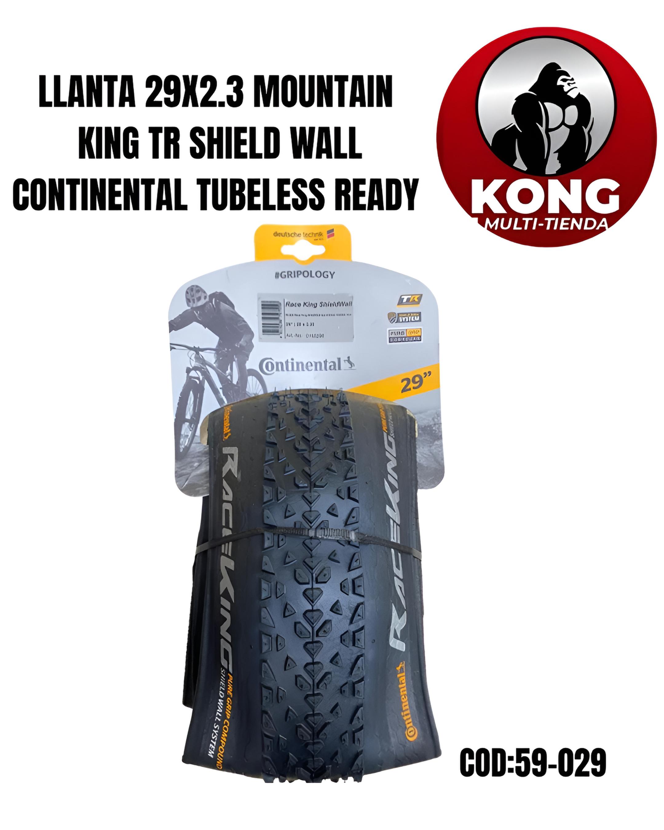 LLANTA 29X2.3 MOUNTAIN KING TR SHIELD WALL CONTINENTAL - Imagen principal