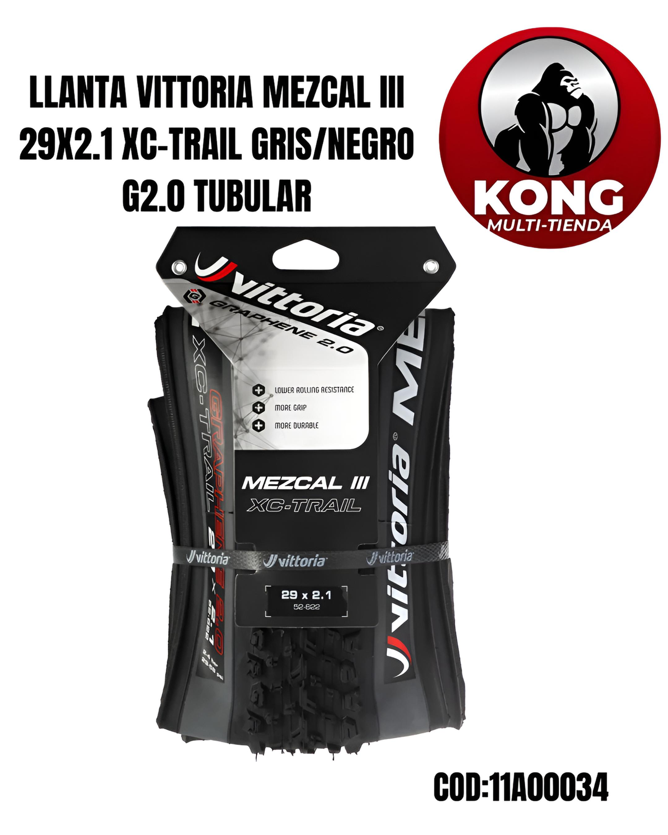 LLANTA VITTORIA MEZCAL  III 29X2.1 XC-TRAIL GRISNEGRO G2.0 - Imagen principal