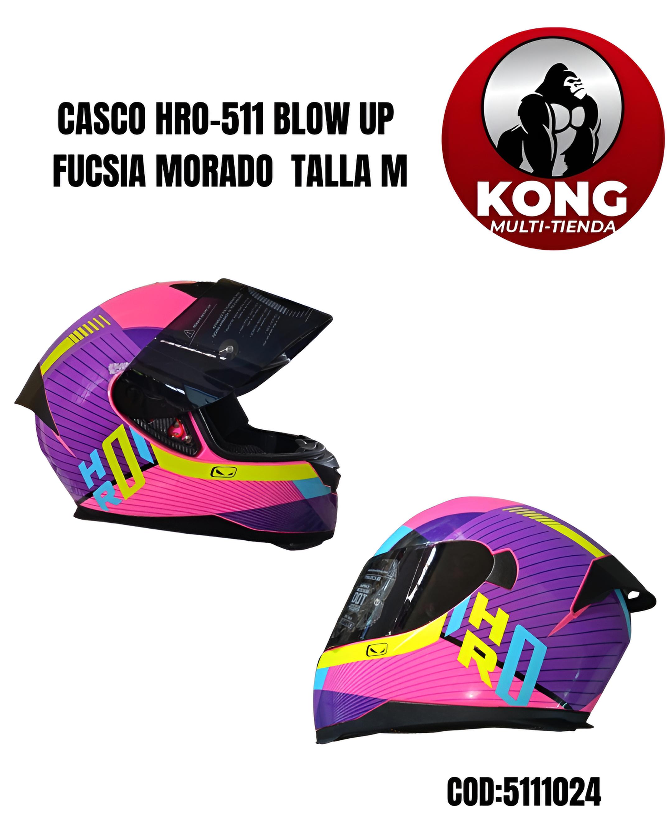 CASCO HRO-511 BLOW UP FUCSIA MORADO M - Imagen principal
