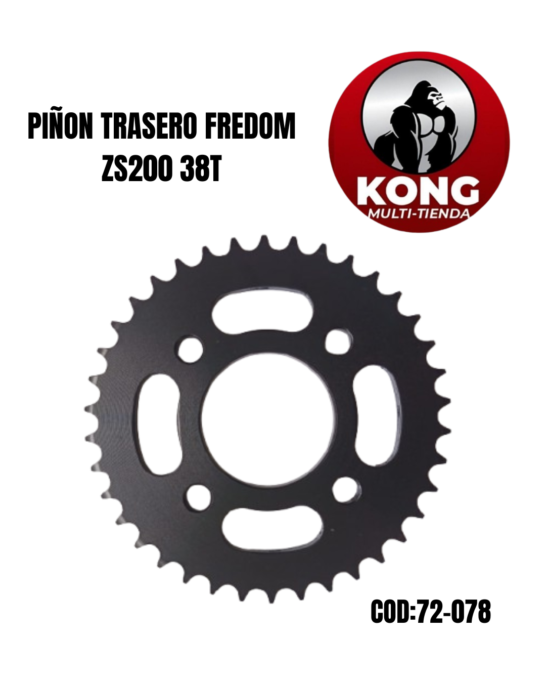 PI&Ntilde;ON TRASERO FREDOM ZS200 38T - Imagen principal