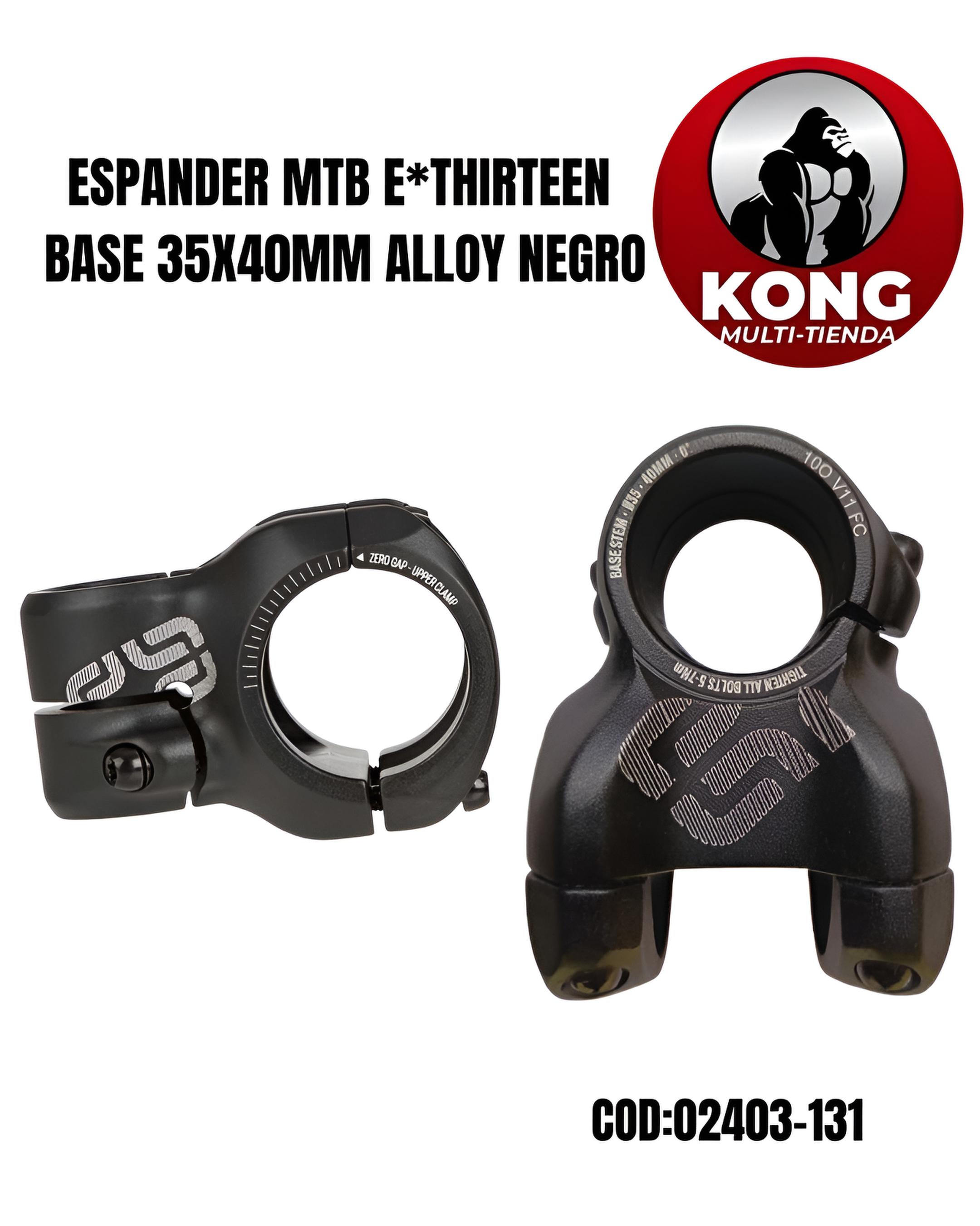 ESPANDER MTB E*THIRTEEN BASE 35X40MM ALLOY NEGRO - Imagen principal