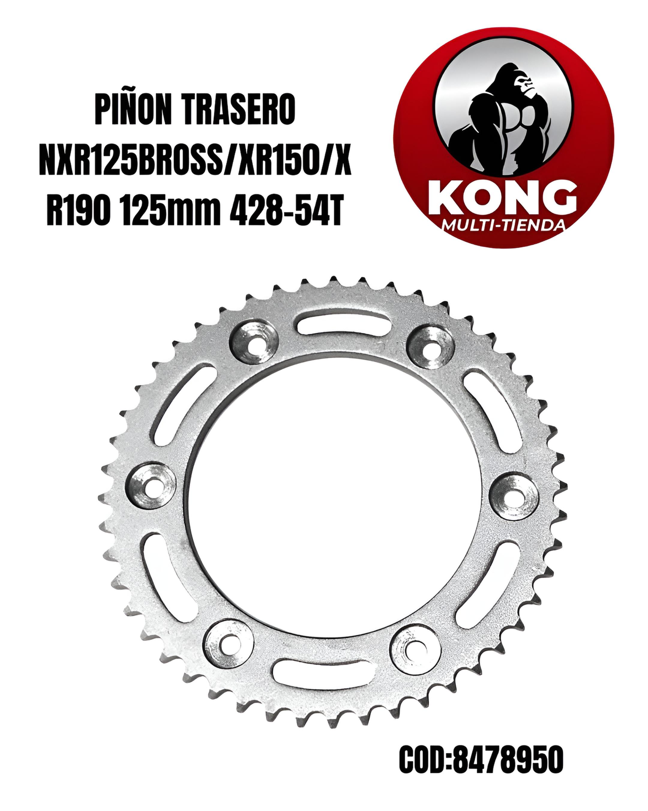 PIN.TRAS. NXR125BROSSXR150XR190 125mm 428-54T  - Imagen principal