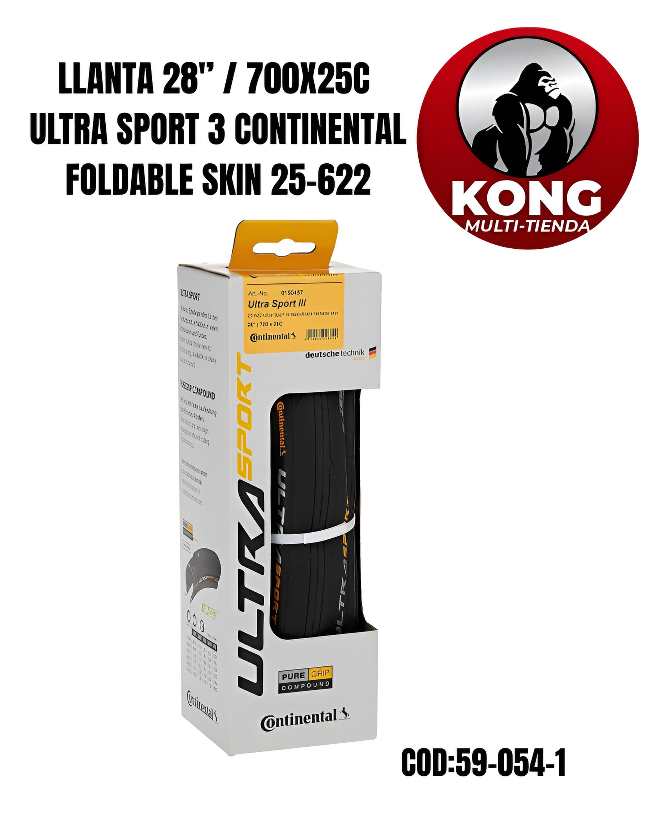 LLANTA700X25C ULTRA SPORT 3 CONTINENTAL - Imagen principal
