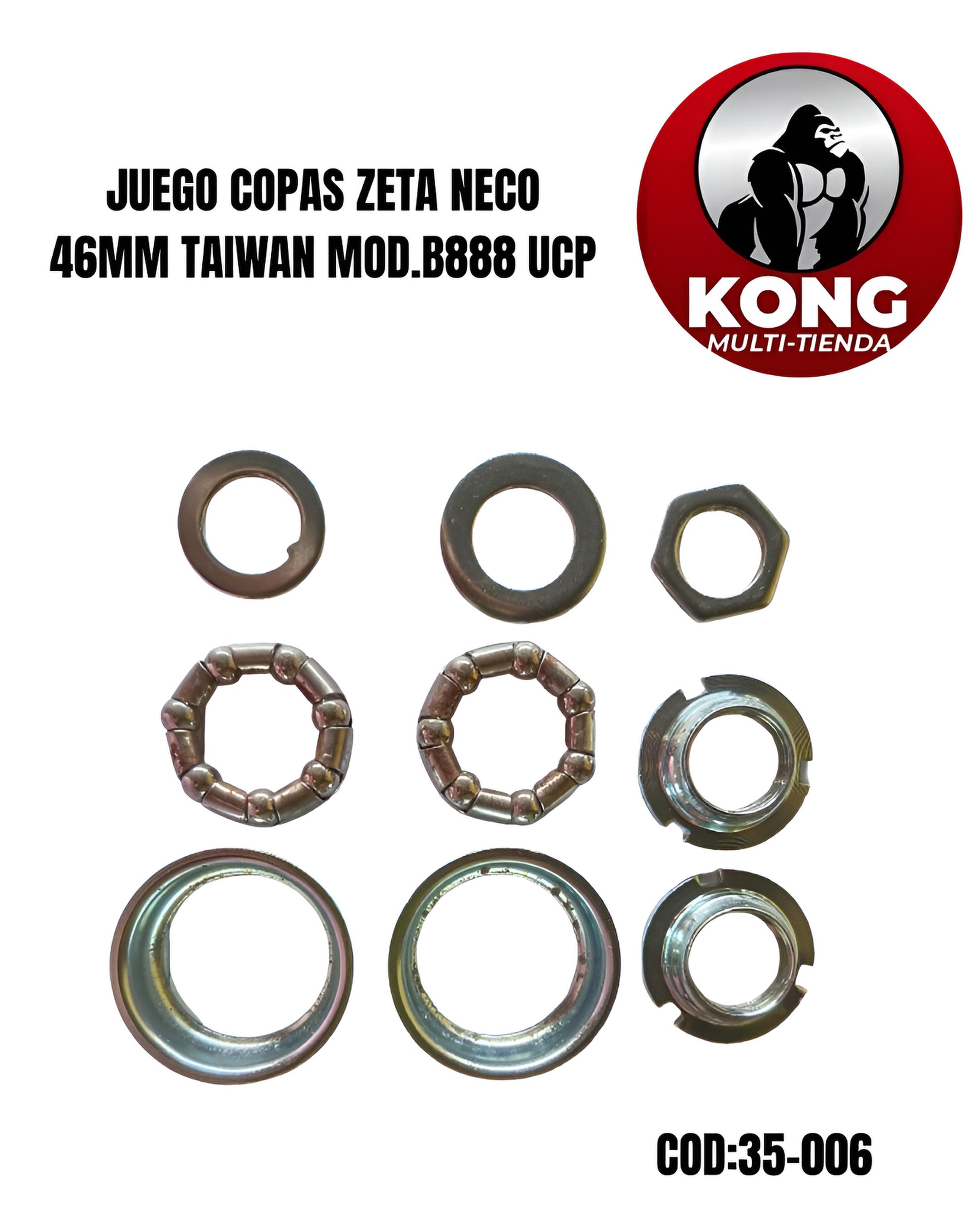 JUEGO COPAS ZETA NECO 46MM TAIWAN MOD.B888 UCP - Imagen principal