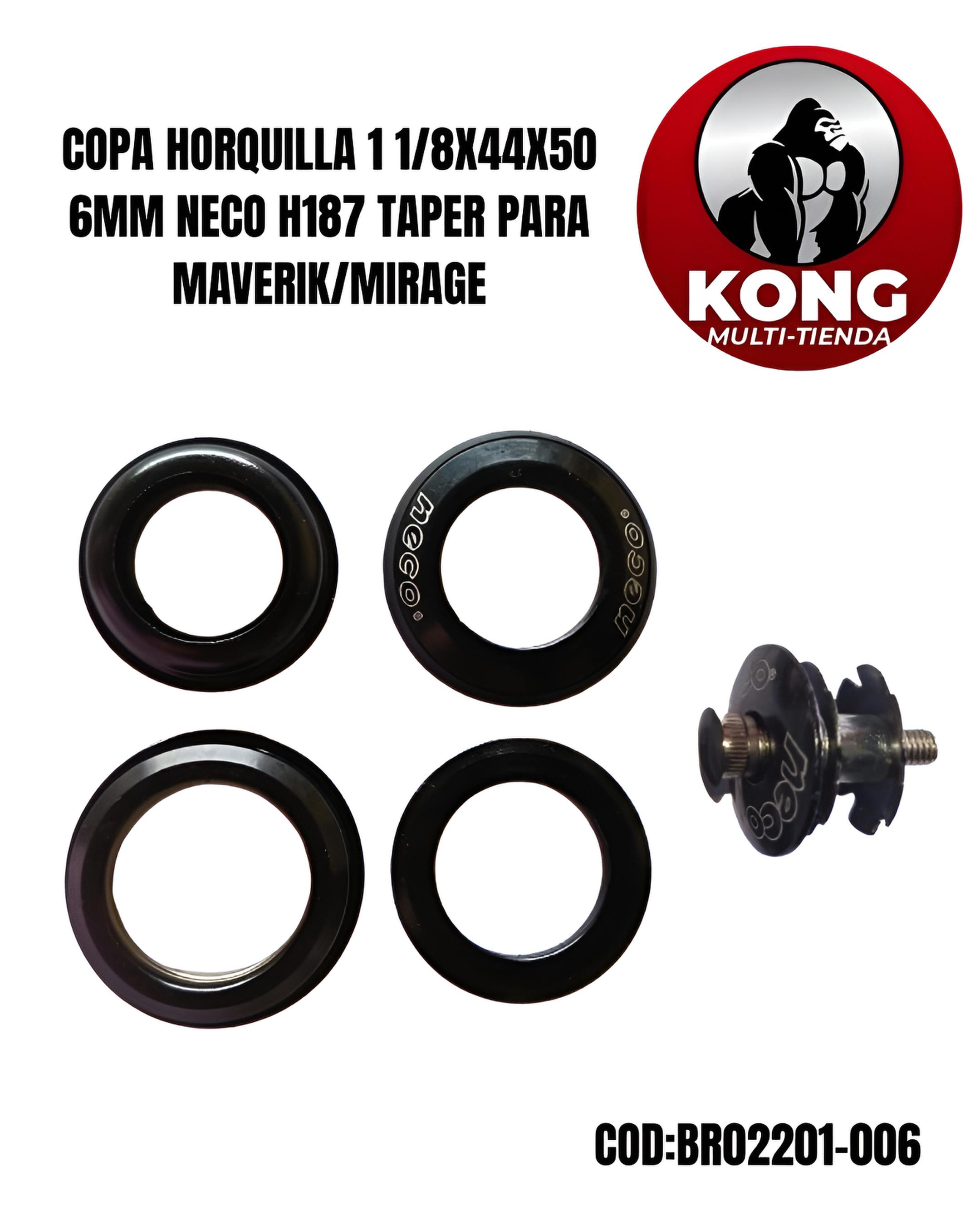 COPA HORQUILLA 1 18X44X50.6MM NECO H187 TAPER PMAVERIKMIRAGE - Imagen principal