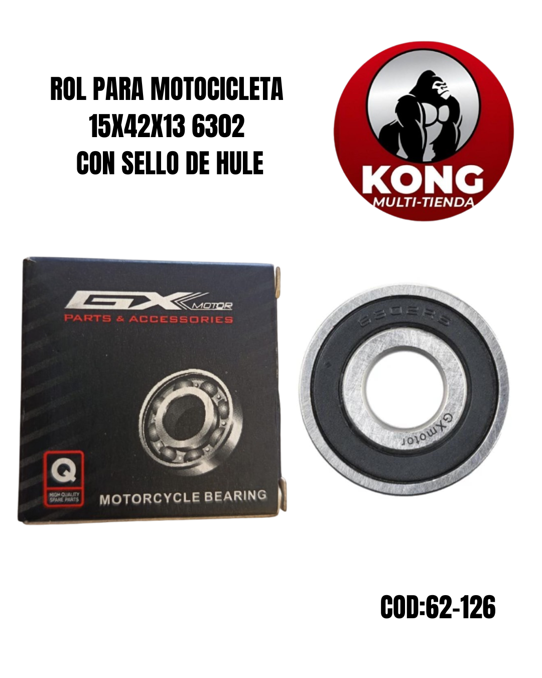 ROL 6302 CON SELLO DE HULE - Imagen principal