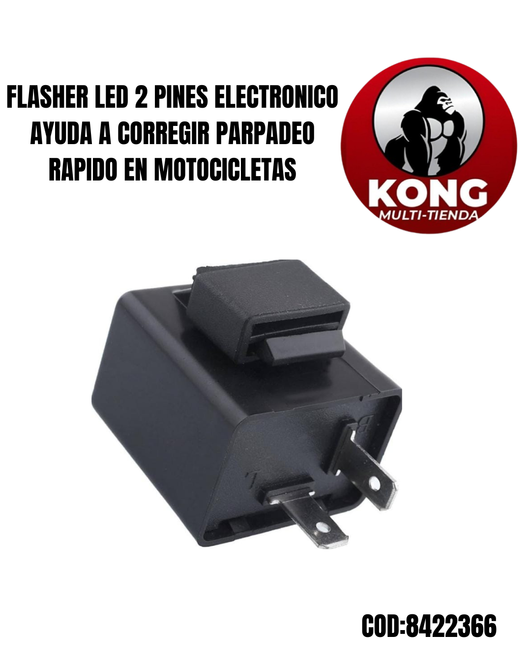 FLASHER LED 2PAT.ELECTRONICO VINI - Imagen principal