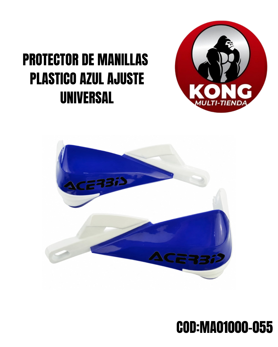 PROTECTOR MANIVELA PLASTICO AZUL - Imagen principal