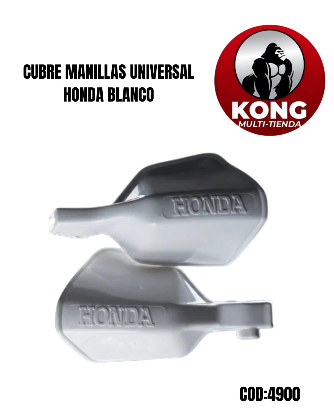 CUBRE MANILLAS HONDA BLANCO - Imagen principal
