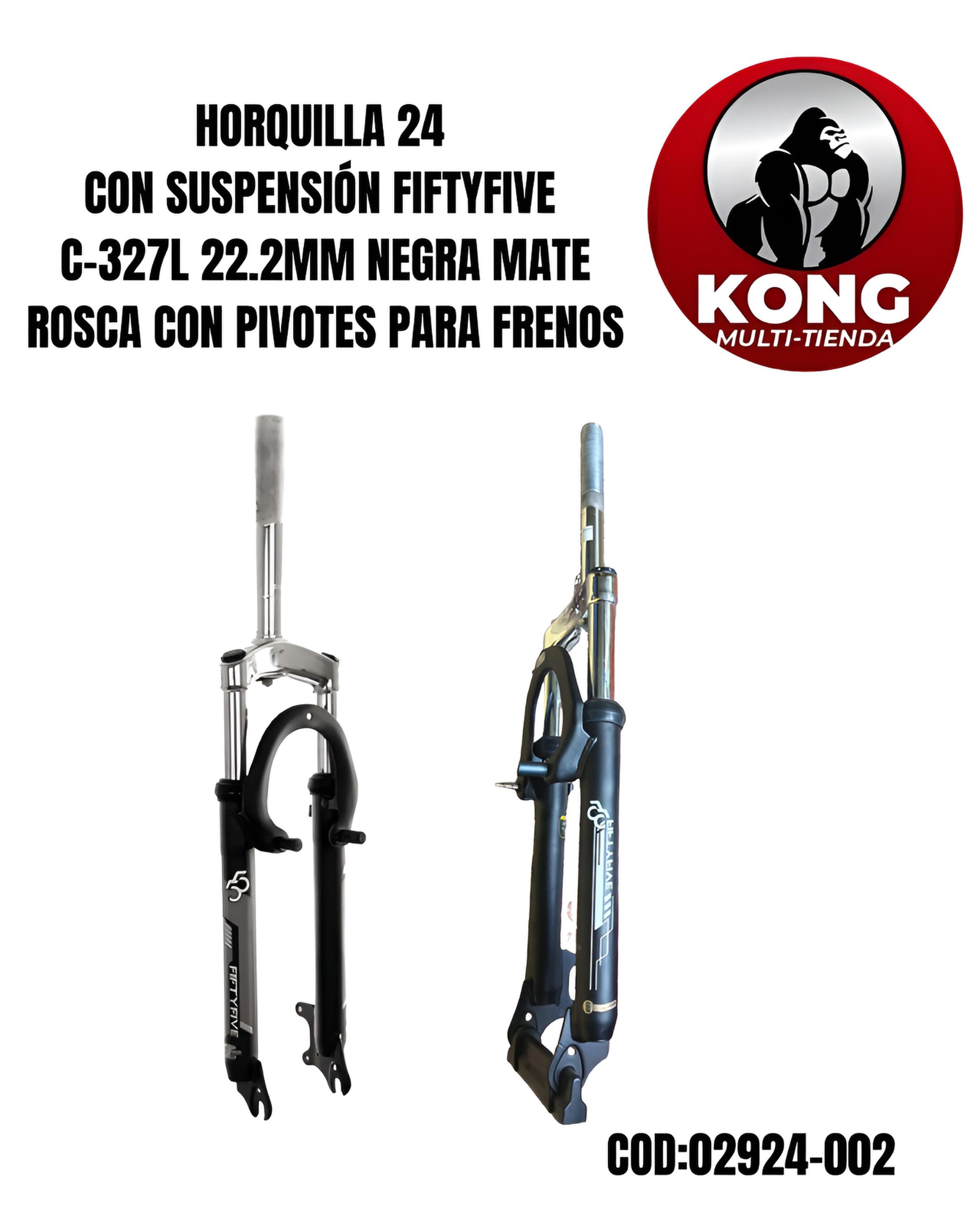 HORQUILLA 24 SUSP FIFTYFIVE C-327L 22.2MM NEGRA MATE ROSCA CPIVOT - Imagen principal
