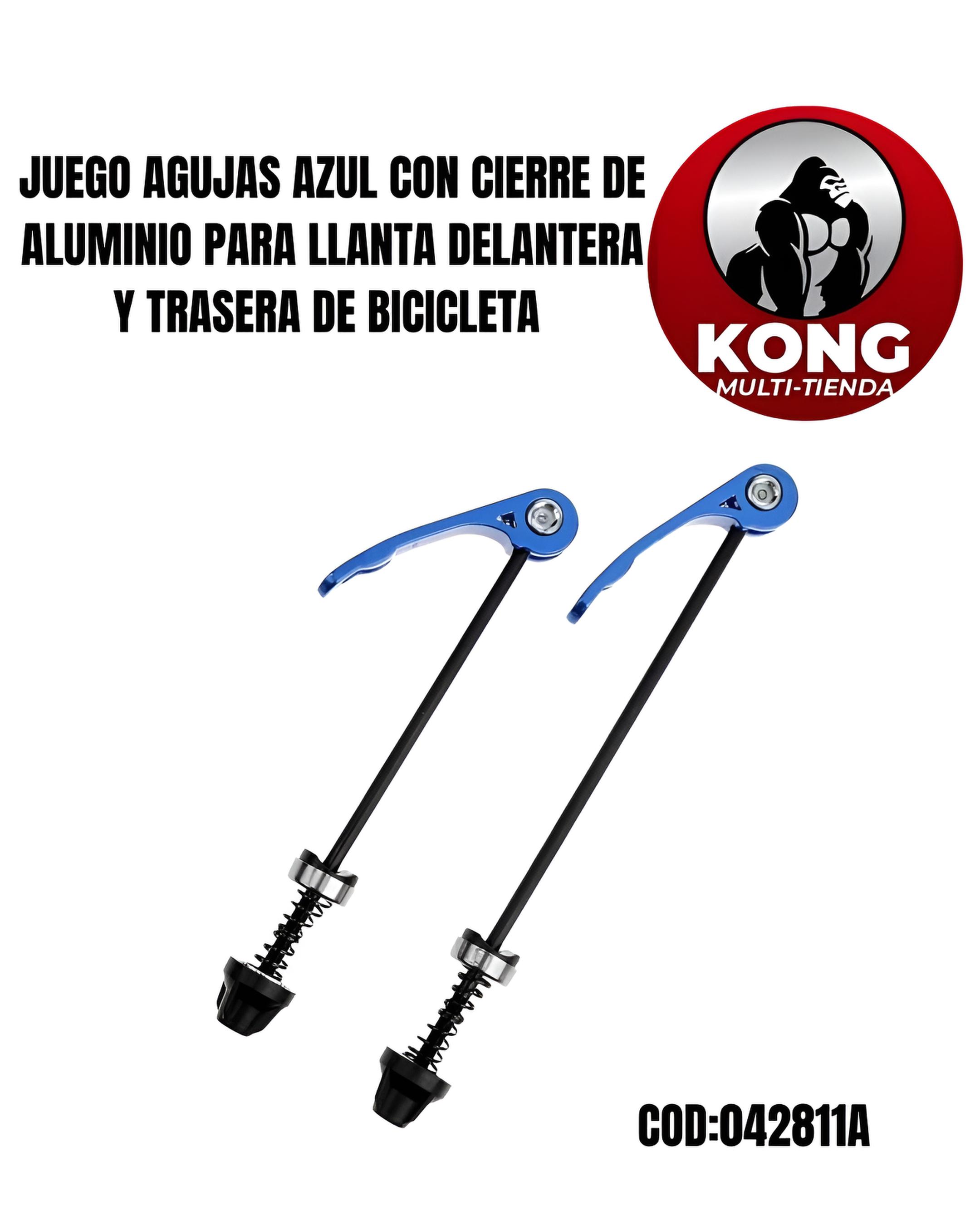 JUEGO AGUJAS AZUL CIERRES DE ALUMINIO  - Imagen principal