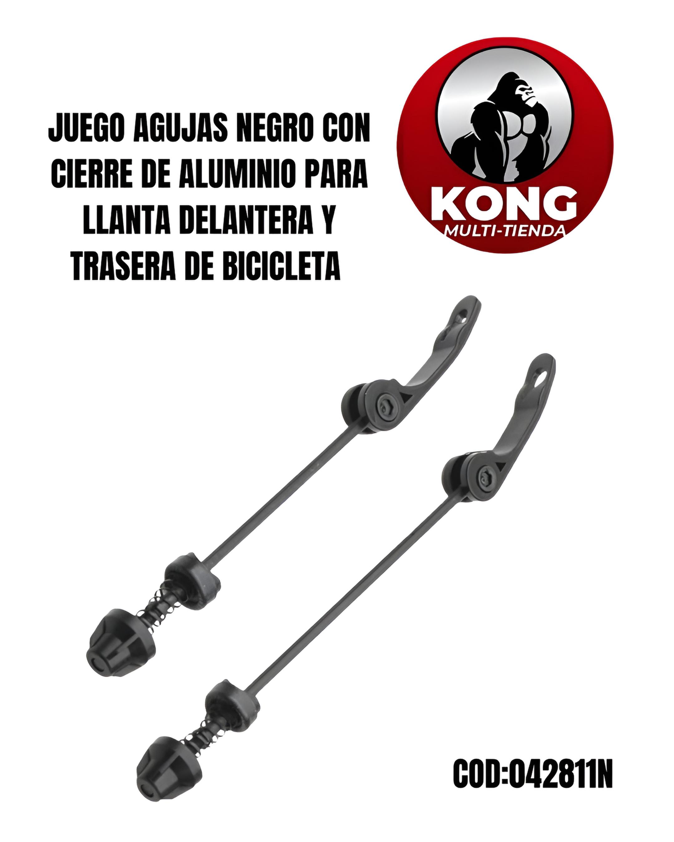JUEGO AGUJAS NEGRA CIERRES DE ALUMINIO - Imagen principal