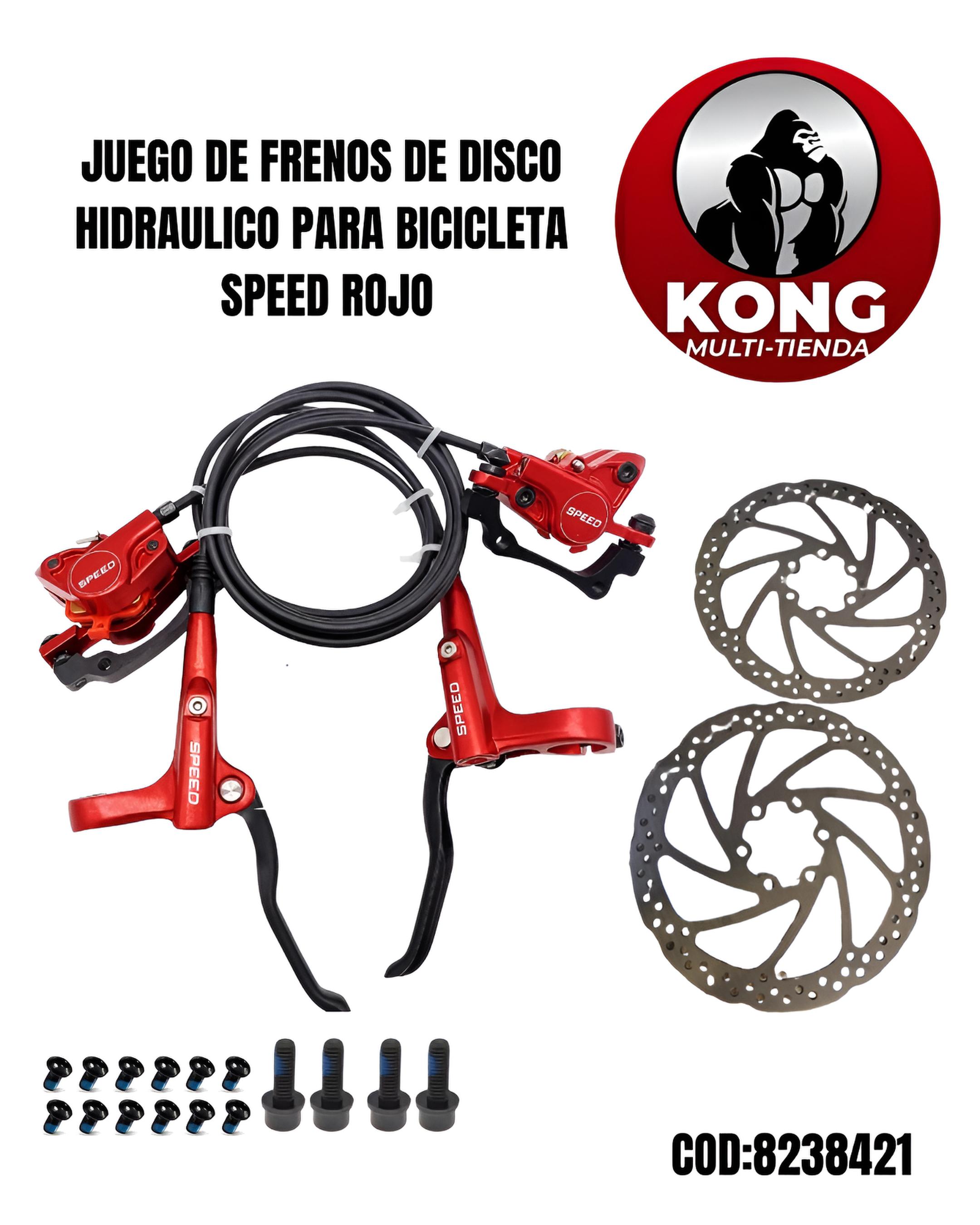 JUEGO FRENO DISCO HIDRAULICO SPEED ROJO - Imagen principal