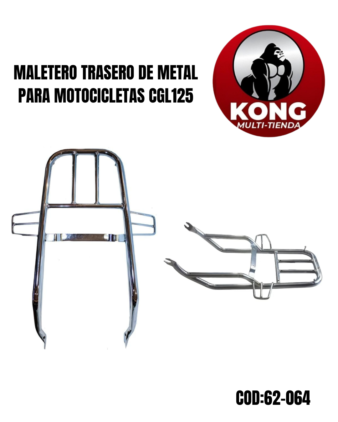 MALETERO TRASERO METAL CGL125 - Imagen principal