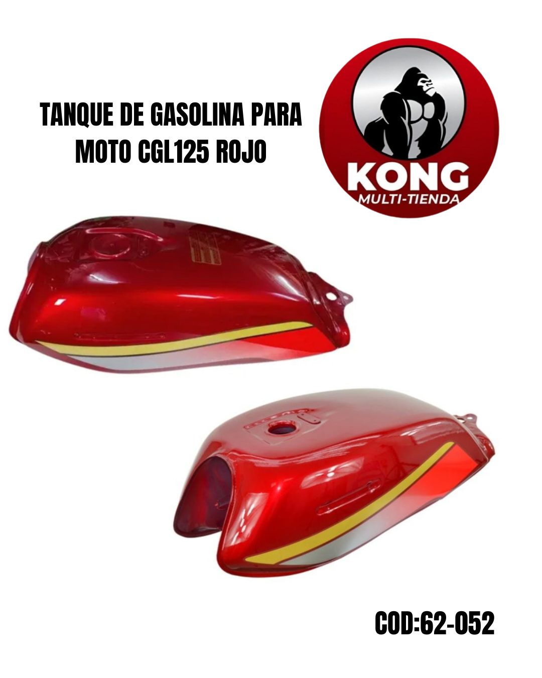 TANQUE DE GASOLINA CGL125 ROJO - Imagen principal