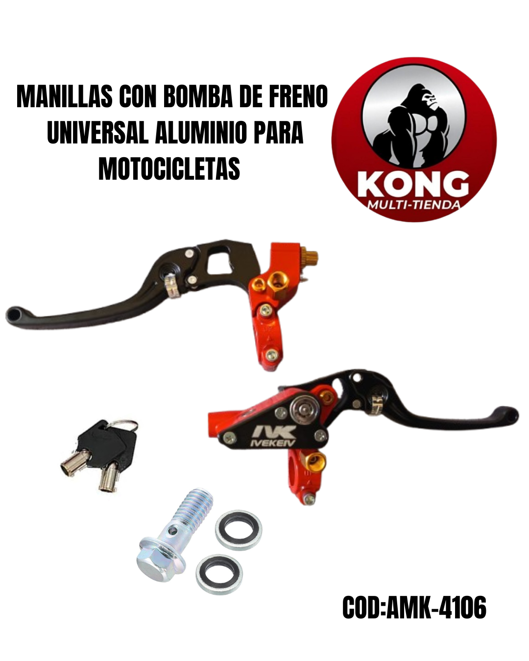 BOMBA FRENO UNIVERSAL ALUMINIO - Imagen principal