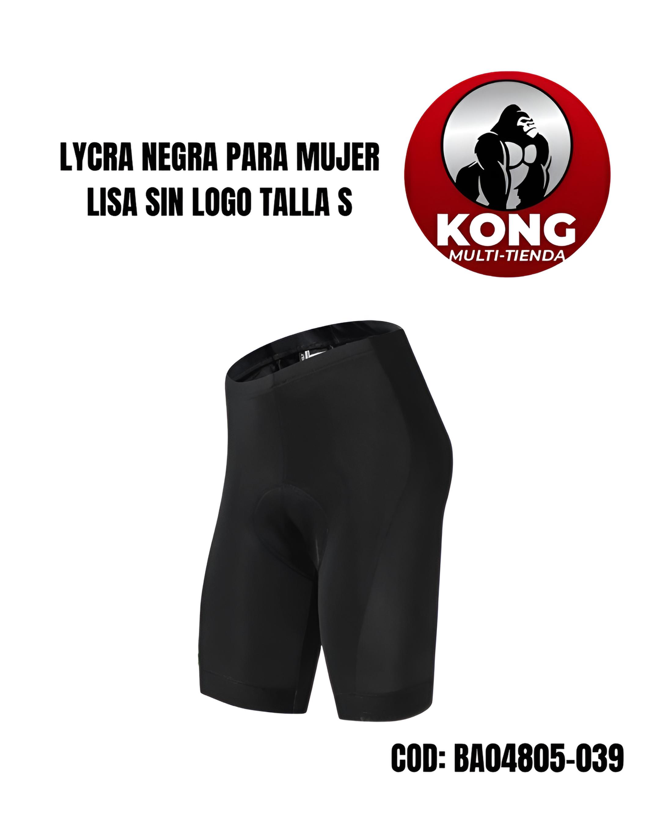 LYCRA MUJER NEGRA LISA SIN LOGO TS - Imagen principal