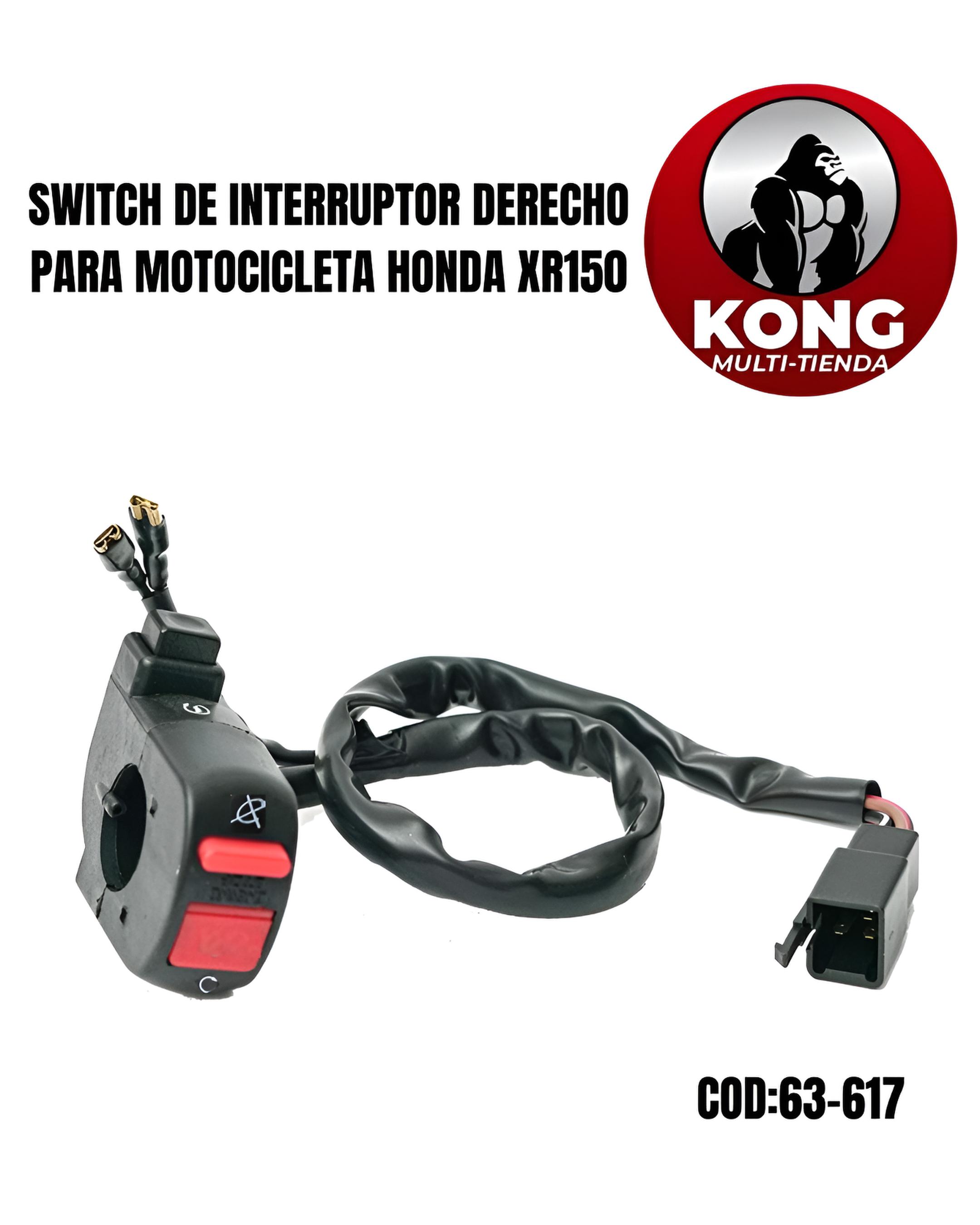 SWITCH DE INTERRUPTOR DERECHO XR150 - Imagen principal